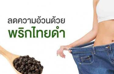 พริกไทยดำ เผาผลาญไขมัน ลดความอ้วน