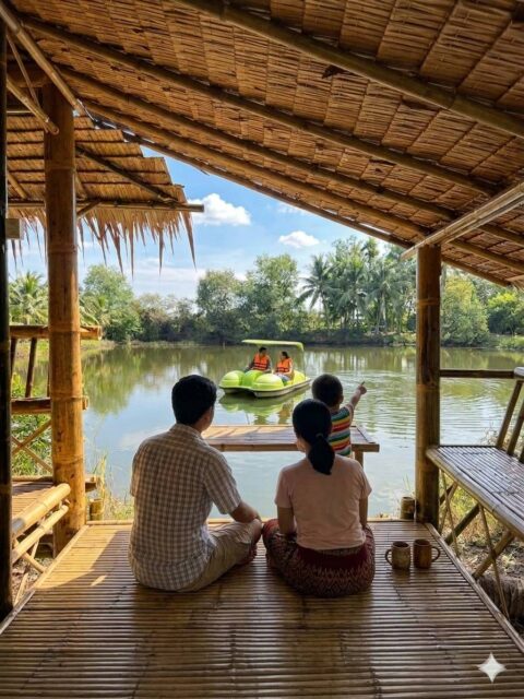 นั่งระเบียงรับลมเย็นเย็น จิ๊บกาแฟ